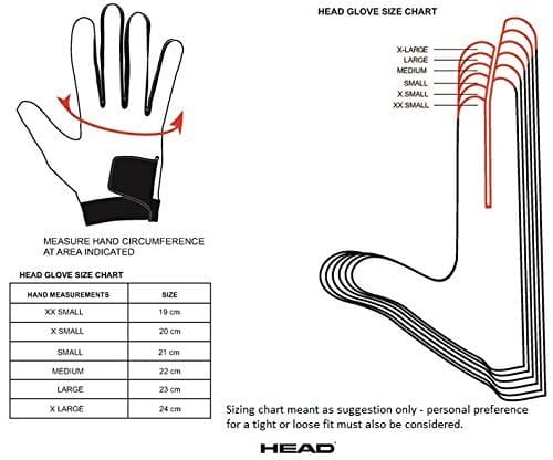 HEAD Leather Racquetball Glove - Renegade Extra Grip Breathable Mesh Glove - Large, Right Hand, Black