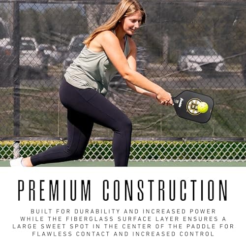 Franklin Sports NHL Team Pickleball Paddles - Official NHL Hockey Team Logo Pickleball Paddles - Signature Series 13MM Pickleball Paddle with MaxGrit - USA Pickleball (USAPA) Approved