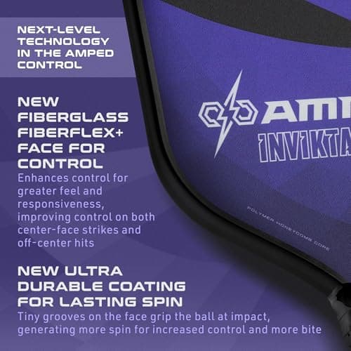 Selkirk Sport Amped Pickleball Paddle | Assembled in The USA | Amped Control or Amped Pro Fiberglass Pickleball Paddle | Unrivaled Precision & Control