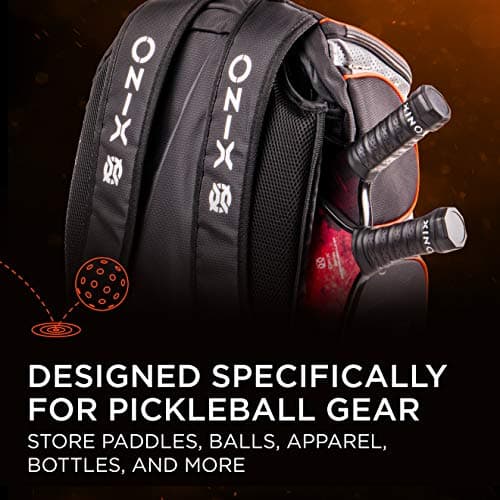 Onix Pickleball Durable Backpack is Designed to Carry Paddles, Balls, Apparel, and Water Bottles