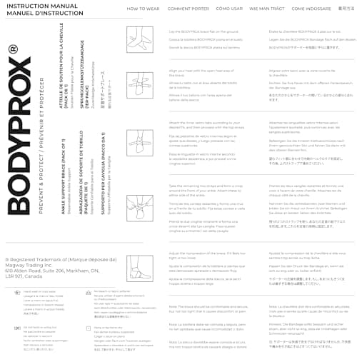 Bodyprox Ankle Support Brace, Breathable Neoprene Sleeve, Adjustable Wrap! (1 Pack)