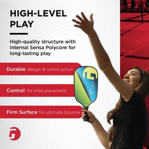 GAMMA Made in The USA Pickleball Paddles, NeuCore & Sensa Polycore Technology, Textured Graphite, Honeycomb Grip, USAPA Approved, Realiable, Additonal Power & Control