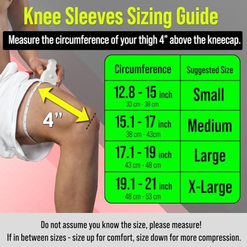Knee Brace for Women & Men, 2 Pack Compression Knee Brace, Knee Support Sleeve for Pain Relief, Running, Workout, Sports, Knee Braces for ACL, Meniscus Tear, Arthritis and Injury Recovery Purple L