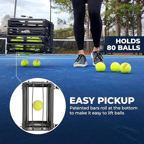 Tourna Ballport Deluxe Tennis Ball Hopper with Wheels