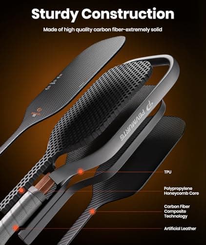 Leo Series Carbon Fiber Pickleball Paddle – 16mm Roar-Powered Core for Dominance & Precision, USAPA Approved Thermoformed Pickleball Paddles, T700&3K Raw Carbon Fiber Pickleball Racket.