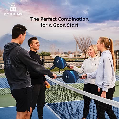 Portable Pickleball Set with Net | 4 USAPA Approved Graphite Paddles, Duffle Bag, Regulation Size Pickleball Net System, Assembly Manual, 8 Outdoor Pickleball Balls and Carry Bag