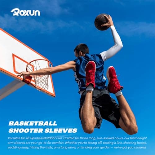 Arm Sleeves, Cooling UV Sun Protection Sports Compression for Men/Women