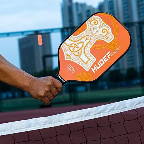 Pickleball Paddle,Pickleball Paddles Lightweight Graphite Carbon Fiber Wide Face Pickleball Paddle Racquet Rackets,Honeycomb Core,Cushion Comfort Grip USAPA Approved
