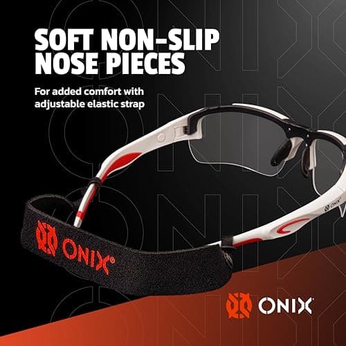 ONIX Pickleball Falcon Eyewear Sun Protection Non-Slip Nose Piece Modern and Lightweight Secure Design