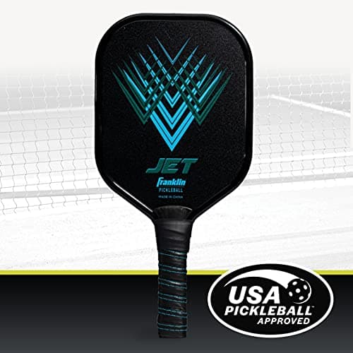 Franklin Sports Pickleball Paddle - Titus + Jet Aluminum Plated Paddles - USA Pickleball (USAPA) Approved Paddle