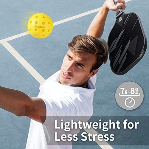 niupipo Pickleball Paddles Set of 2/4, USAPA Approved Lightweight Pickleball Rackets, Durable Fiberglass Surface with Polypropylene Honeycomb Core, Cushion Grip and Carry Bag