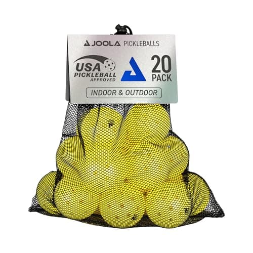 JOOLA Primo Pickleball Balls - Tournament Indoor and Outdoor Pickleball Balls - USAPA Approved - Ideally Weighted and Precision Crafted 40 Hole Design Official Size - Choose 4, 20, 100 Pack