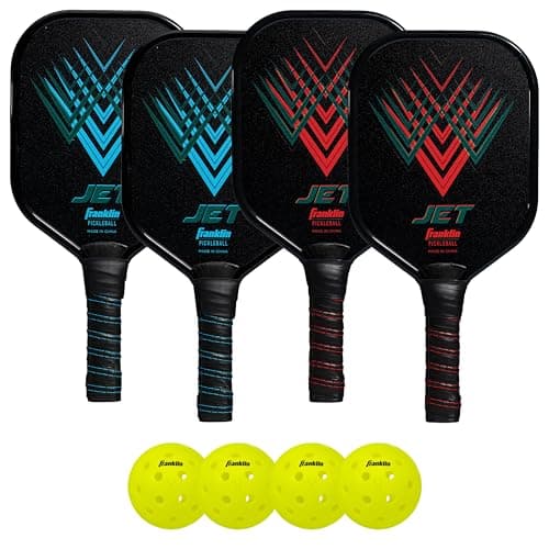 Franklin Sports Beginner Pickleball Sets - 2 + 4 Player Sets - Aluminum Paddles + X-40 Pickleballs - USA Pickleball (USAPA) Approved