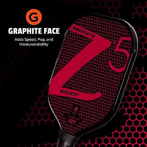 ONIX Graphite MOD Z5 Graphite Carbon Fiber Pickleball Paddles with Cushion Comfort Pickleball Paddle Grip
