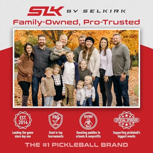 Selkirk Sport SLK Evo Pickleball Paddle | Designed in The USA | Power, Control or Hybrid | Fiberglass & Carbon Fiber with SpinFlex Surface