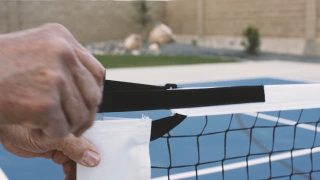Dominator Standard Portable Pickleball Net - Heavy Duty Indoor/Outdoor Portable Regulation Pickleball Net - USAPA Compliant Net - Includes Rolling Carry Bag & Locking Wheels