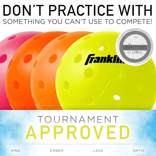 Franklin Sports Complete Half Court Size Pickleball Net Set - Includes 10ft Net, (2) Paddles, and (2) X-40 USA Pickleball Approved Balls