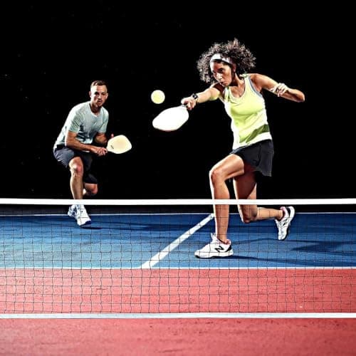 Franklin Sports Complete Half Court Size Pickleball Net Set - Includes 10ft Net, (2) Paddles, and (2) X-40 USA Pickleball Approved Balls