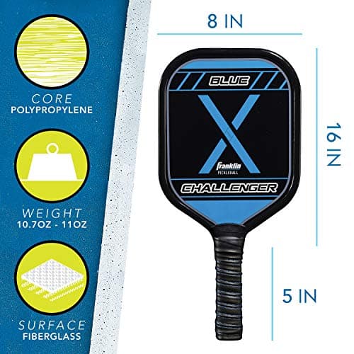 Franklin Sports 2 Player Pickleball Paddle + Ball Starter Set - Includes (2) Aluminum Paddles and (2) X-40 Balls - USA Pickleball (USAP) Approved