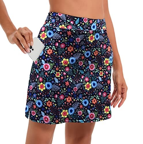 Oyamiki Women's Active Athletic Skort Lightweight Tennis Skirt Perfect for Running Training Sports Golf