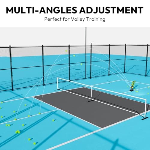 A11N SPORTS Pickleball Automatic Launcher – Adjustable Speed, Spin & Angles for Dinks, Chops, Volleys & Serves – Auto Swing for Forehand & Backhand Training – Indoor/Outdoor Use for All Skill Levels