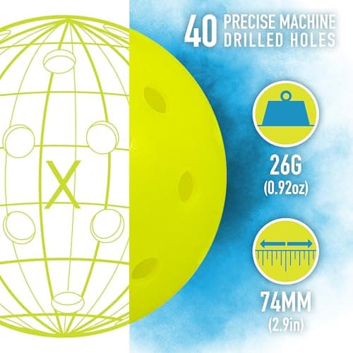 Franklin Sports Complete Half Court Size Pickleball Net Set - Includes 10ft Net, (2) Paddles, and (2) X-40 USA Pickleball Approved Balls