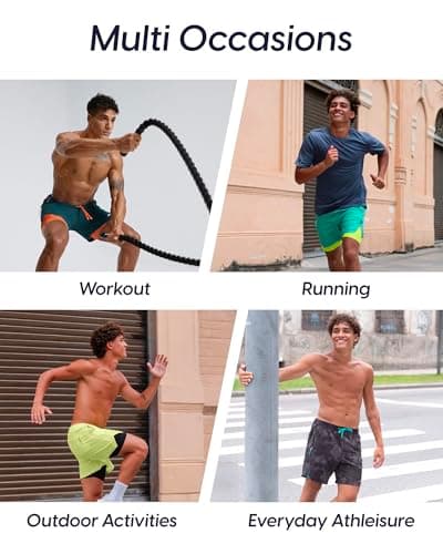 maamgic Men's Athletic Running Shorts with Liner Ultra Lightweight Workout Shorts 5"/ 7"