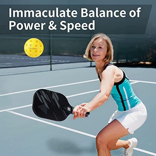 niupipo Pickleball Paddles Set of 2/4, USAPA Approved Lightweight Pickleball Rackets, Durable Fiberglass Surface with Polypropylene Honeycomb Core, Cushion Grip and Carry Bag