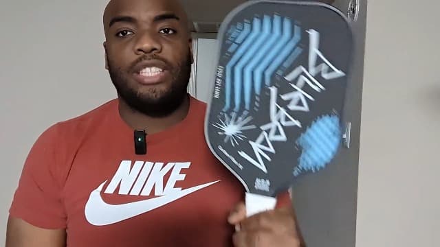 Pickleball Paddles,USA Pickleball Approved,Carbon Fiber Pickleball Paddle with 16MM Polymer Honeycomb Core Provides Lighter Weight&Higher Grit&Spin,Engineered for Professional Players,BlueBean