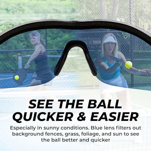 Tourna Specs Eye Guards for Enhanced Visibility and Protection in Tennis, Pickleball, and Golf