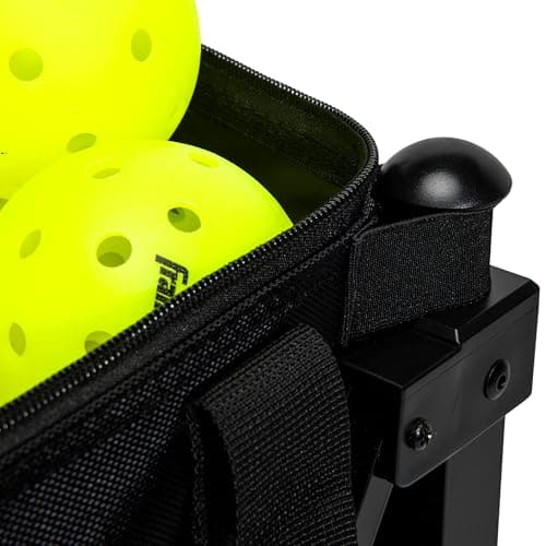 Franklin Sports Portable Pickleball Hopper + Carry Bag - (100) Ball Pickleball Caddy + Travel Basket with Wheels - Easy Storage + Transportation to Court - Easy Assembly + Durable Construction