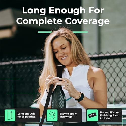 ADV Felttac Pickleball Grip Tape - Soft, Very Durable, Sweat Absorbing Pickleball Overgrip Tape - Dry & Comfortable Pickleball Paddle Grip Tape - Easy to Use & Easy to Install