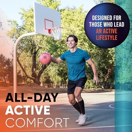 Calf Compression Sleeves for Men and Women - (1 Pair) Footless Compression Socks Support for Varicose Veins, Nursing, Pregnancy, Running - PhysFlex Leg Sleeve Brace for Shin Splints, Pain Relief and Reduces Swelling (Black, Medium)