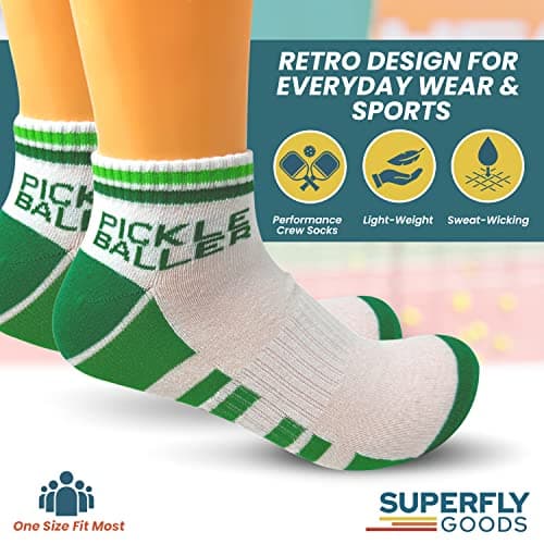 Performance Socks Men & Women Novelty Athletic Socks for Sports Golf Tennis Pickleball Yoga Unisex