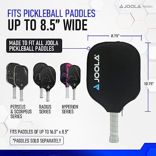 JOOLA Universal Pickleball Paddle Cover - Neoprene Sleeve Fits All Pickleball Paddles - Pickleball Accessory for Standard, Wide, & Elongated Rackets - Covers Paddles Up to 8.5" Wide, 16.5" Long