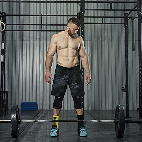 Knee Sleeves (1 Pair), 7mm Neoprene Compression Knee Braces, Great Support for Cross Training, Weightlifting, Powerlifting, Squats, Basketball and More