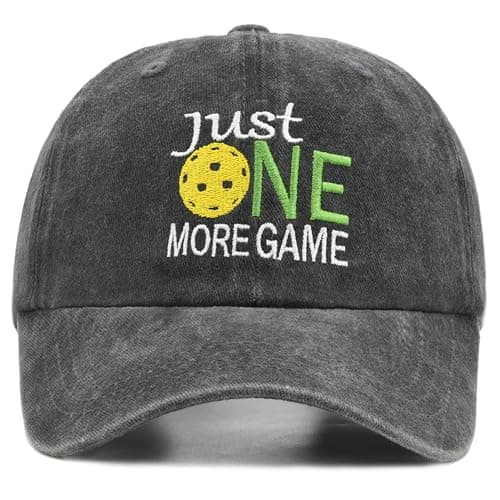 Pickleball Hat with Gift Box - Pickleball Gifts for Men Women - Washed Adjustable Embroidered Baseball Cap