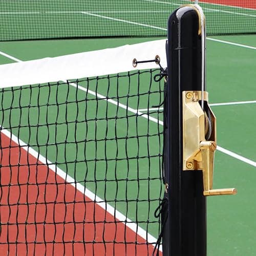 In-Ground Pickleball Net System,Pickleball Set with Net,Heavy-Duty, Regulation Size,Brass Winder, Galvanized Sleeves,Tournament-Grade for Outdoor & Indoor Courts