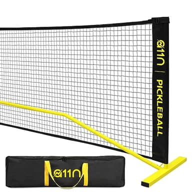 A11N SPORTS Portable Pickleball Net System, Regulation Size with Metal Frame and PE Net, Includes Carrying Bag
