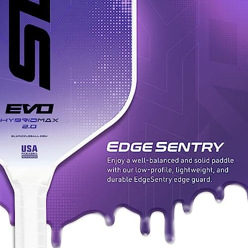SLK Latitude 2.0 Pickleball Paddle | G4 Graphite Pickleball Paddle Face | Rev-Core+ Technology with SpinFlex Surface | Redesigned for Performance and Control