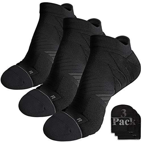 Hylaea No Show Running Athletic Anti-Blister Wicking Coolmax Socks, Seamless Anti-odor