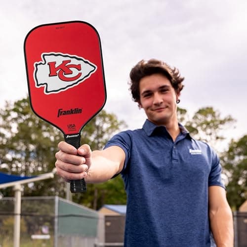 Franklin Sports NFL Pro Pickleball Paddle – 13MM Signature Series Pro Pickleball Paddle with MaxGrit Surface - Official NFL Team – USAP Approved - Premium Quality - Authentic NFL Team Logos