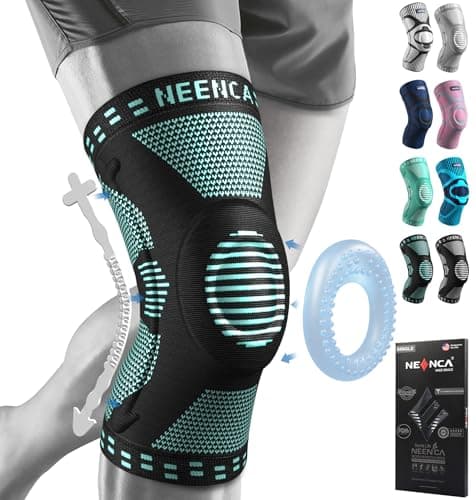 NEENCA Knee Braces for Knee Pain Relief, Compression Knee Sleeves with Patella Gel Pad & Side Stabilizers, Knee Support for Weightlifting, Running, Workout, Arthritis, Meniscus Tear, Men Women. ACE-53