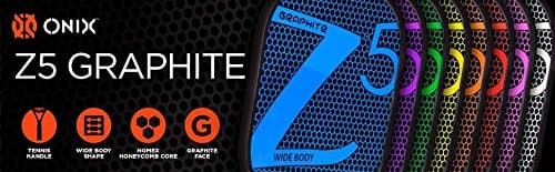 Onix Z5 Graphite Pickleball Paddle with Cushion Grip and Paddle Cover
