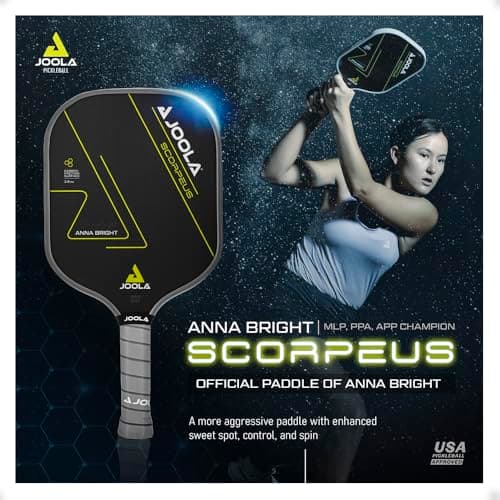 JOOLA Professional Pickleball Paddles – Raw Carbon Fiber Surface – Built for Spin, Speed & Control – Hyperion, Solaire, Perseus & Scorpeus – Swift & Standard Models – USAP Approved – Tournament-Level