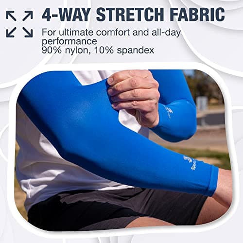 SportsTrail Cooling Arm Sleeves for Men & Women – Breathable, UV Sun Protection, Sports Arm Sleeves for Women, Men & Youth