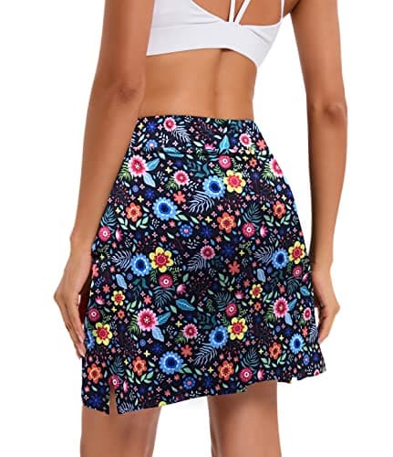 Oyamiki Women's Active Athletic Skort Lightweight Tennis Skirt Perfect for Running Training Sports Golf