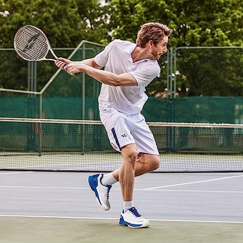 FitVille Wide Pickleball Shoes for Men Tennis Shoes Sneakers for All Court Racquetball Athletic Shoes for Racquet Sport | Arch Support & Wide Toe Box