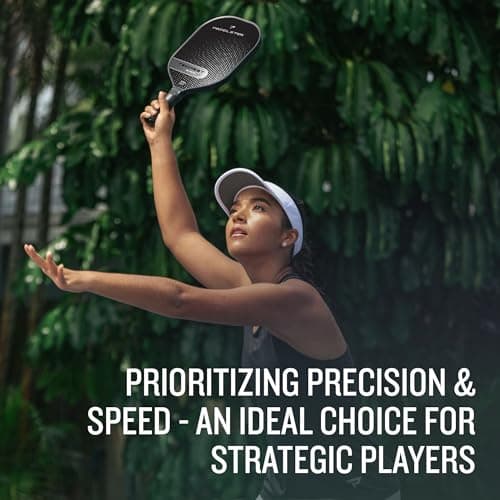 Paddletek Tempest Wave V3 Pickleball Paddle | Professional Pickleball Paddles with Polymer Honeycomb Core, ICED Carbon Fiber Surface, Tempest PolyCore & High Tack Performance Grip | USAPA Approved