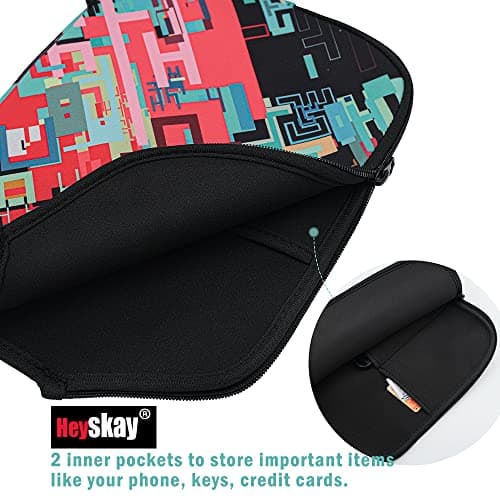 HEYSKAY Pickleball Paddle Cover Pickleball Racket Sleeve Bag with Handle Strap Pickle-Ball Equipment Protective Paddle Sleeve with Mesh Pocket
